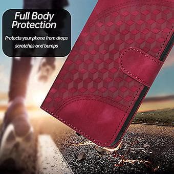 Elefant-preget PU-etui for Samsung Galaxy Z Flip3 5G (Roserød)