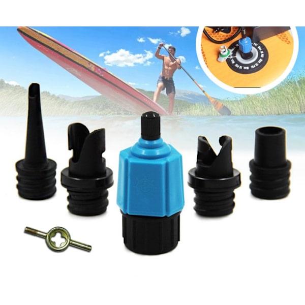 SUP Paddleboard Luftventil Adapter Surfbräda Kajak Gummi Kajak Su