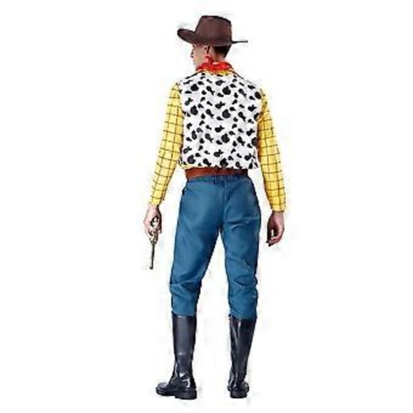 Toy Story Woody Vuxen Herr Halloween Maskerad Cosplay Festdräkt Kläder Kostym (M)