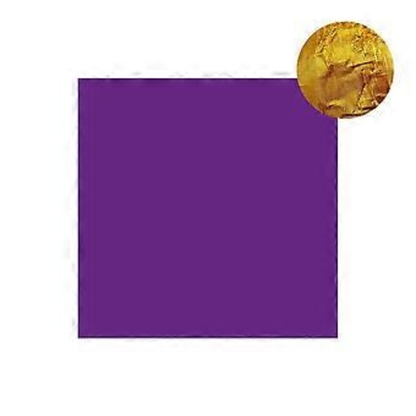 100 st 8 cm Aluminiumfolie Chokladgodis Omslagspapper Matförpackningsdekor (Präglad Lila)