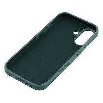 Kompatibelt iPhone 16 Deksel Solid Silikon Støtsikkert Telefon Bakdeksel (Mørkegrønn)