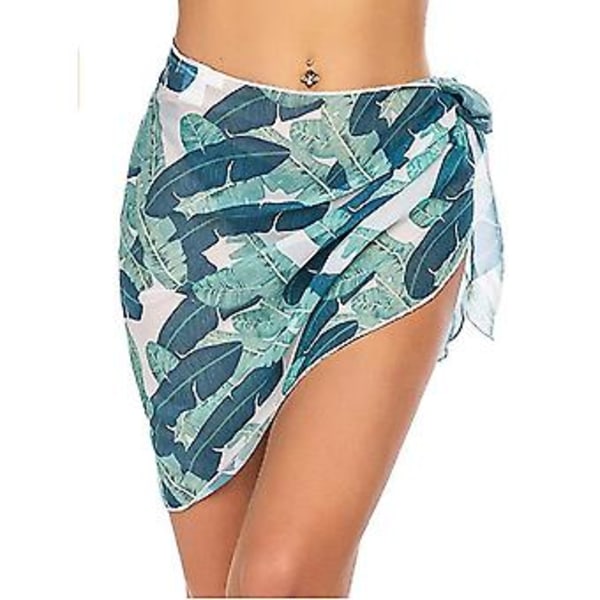 Beach Wrap Sarong Swimsuit Cover Ups For Women Breathable Fast Drying Sarong Skirt(208*50cm Banana)