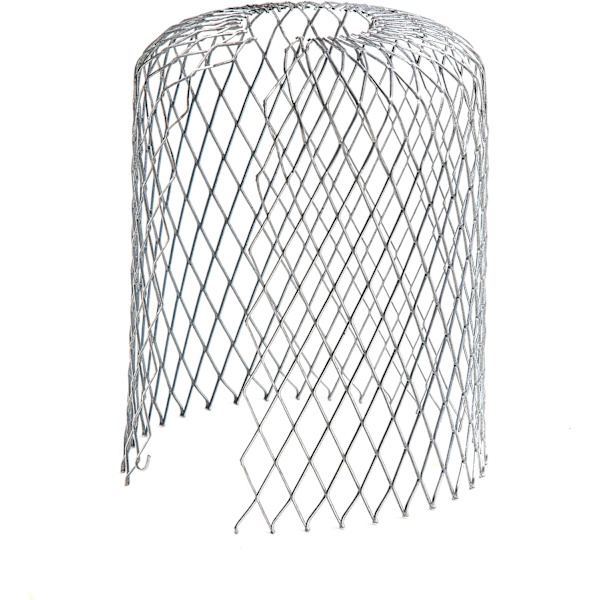 Set med 4 rännskärmar i metall, rännskydd, stuprörsskydd, lövsi