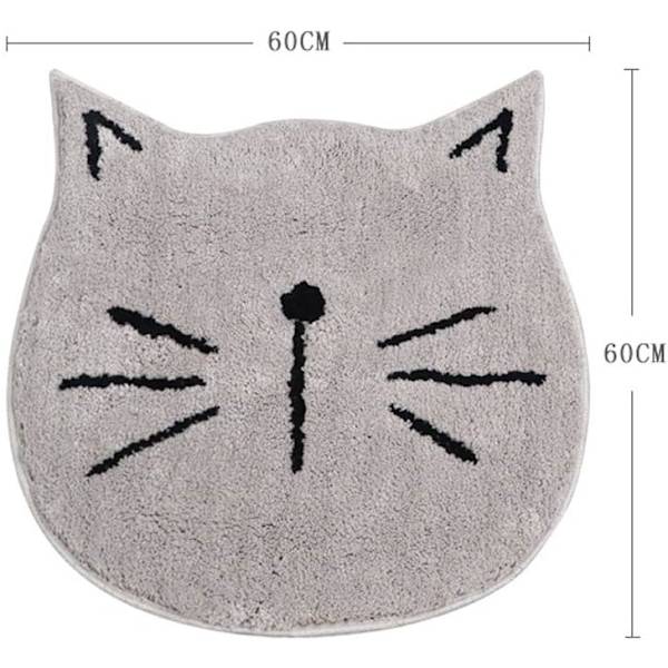 Badmatta tecknad katt absorberande halkfri fluffig badmatta vardagsrum