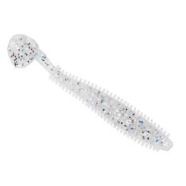 5 kpl/setti Pehmeät T-pyrstöiset kalastusvieheet Toukka Syötit Kalastustarvikkeet Kirkas Pilkullinen 9cm 4g