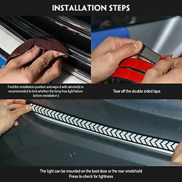 40\" LED Lastvogn Bagklap Lys Bar Strip Bakgear Bremse Hale Flydende Blinklys ( )