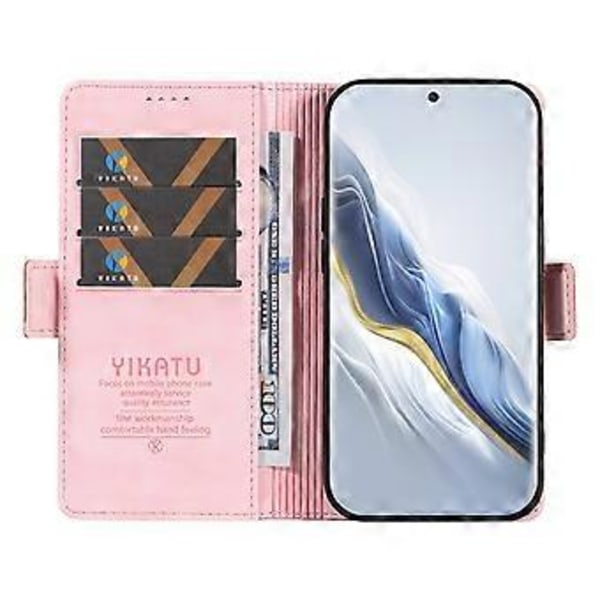 YIKATU YK-007 Til Honor Magic6 5G Telefonetui Litchi Tekstur Læder Flip Cover (Style A)