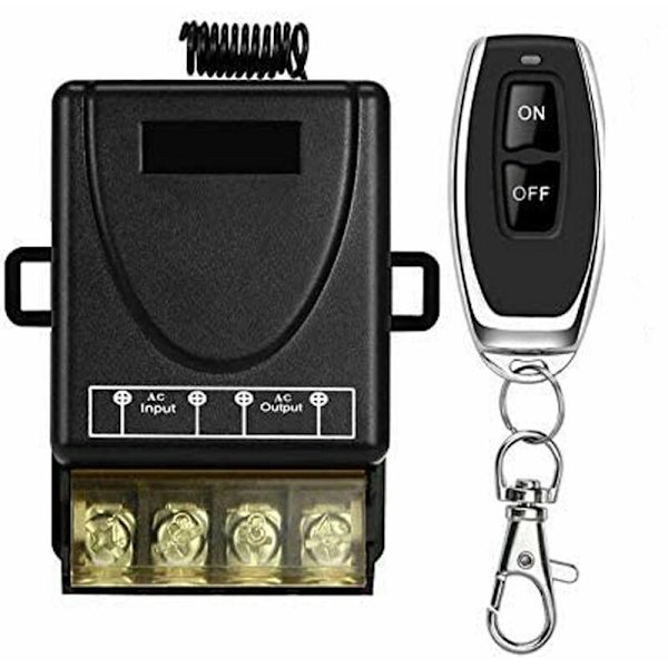 1PC trådlös fjärrkontrollbrytare AC 110V/120V/240V/40A, radio f