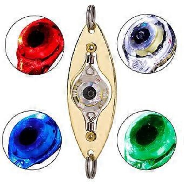 Underwater Spoons Fiskebete Luminous Bete för Att Locka Fisk
