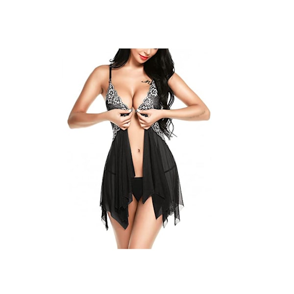 Lingerie for Women Lace Babydoll Sexy Chemise V Neck Mesh Sleepwe