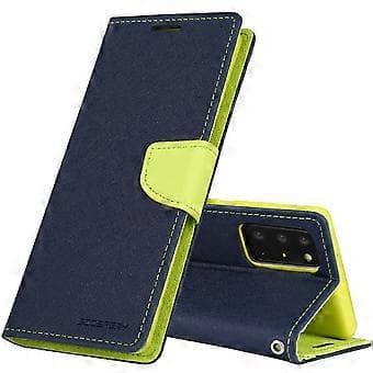 Samsung Galaxy Note20 Nahkainen Kotelo (Tummansininen)