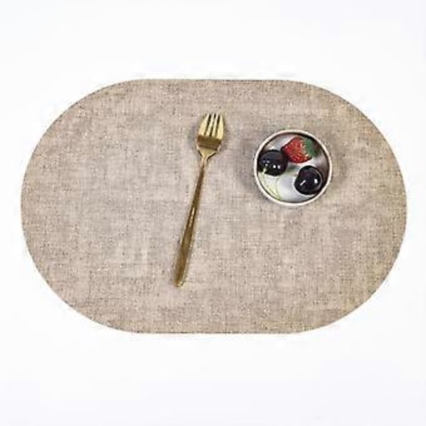 Pöytätabletti Pöytätabletti Hotelli Kotitalous Ruokapöytä Eristysmatto Soikea Nahkainen Pöytätabletti