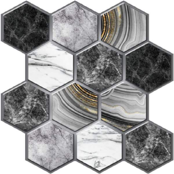 Självhäftande 3D-väggstickers Tjocklek 0,4 cm (Parti om 30x30 cm)