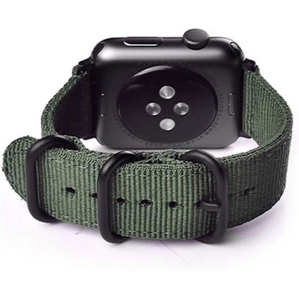 20mm Universal Ballistisk Klockarmband, Nylon Canvas Vävd Loop Ersättning Armband Armband Spänne