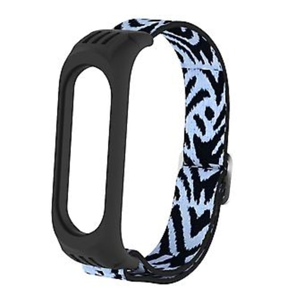 Til Xiaomi Mi Band 3 / 4 / 5 Twill 8-formet Spænde Urrem (Leopard)