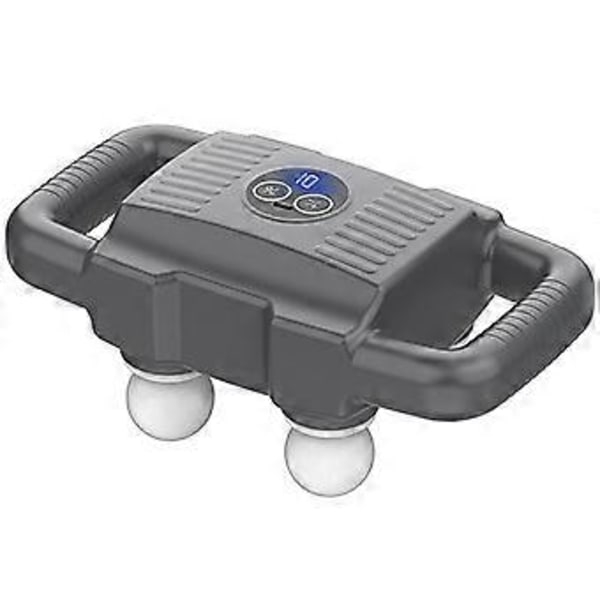 Uppladdningsbar 4-huvuds Smart Ryggmassage Batteridriven Helkroppsmassage för Kontor (Typ A Mörkgrå)