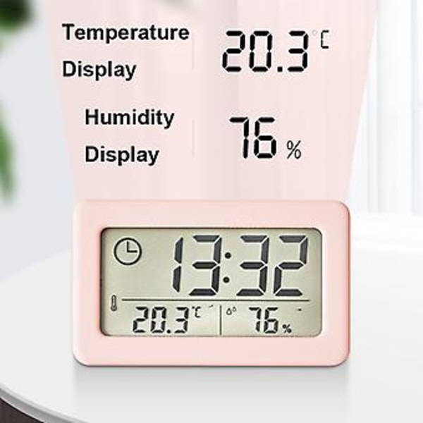 YD005 Multifunksjonell Temperaturmåler Klokka