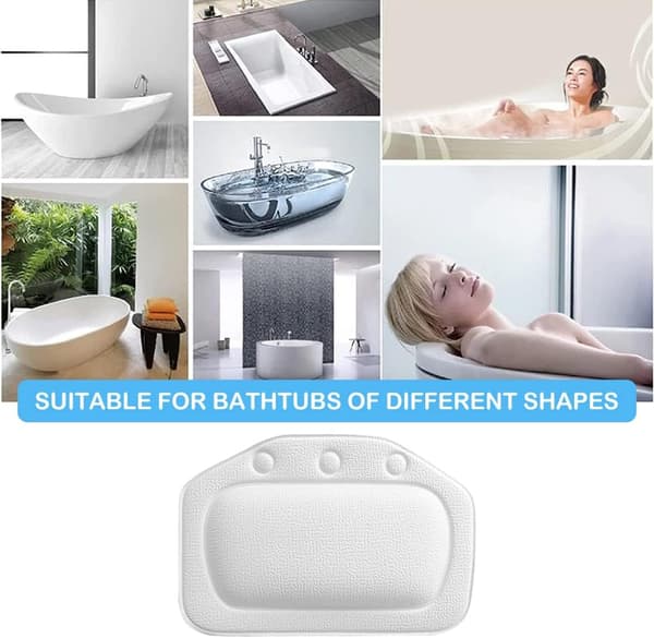 Badekarpute, badekarputepute, sklisikker badepute, baderomspute, badehode pute, fo