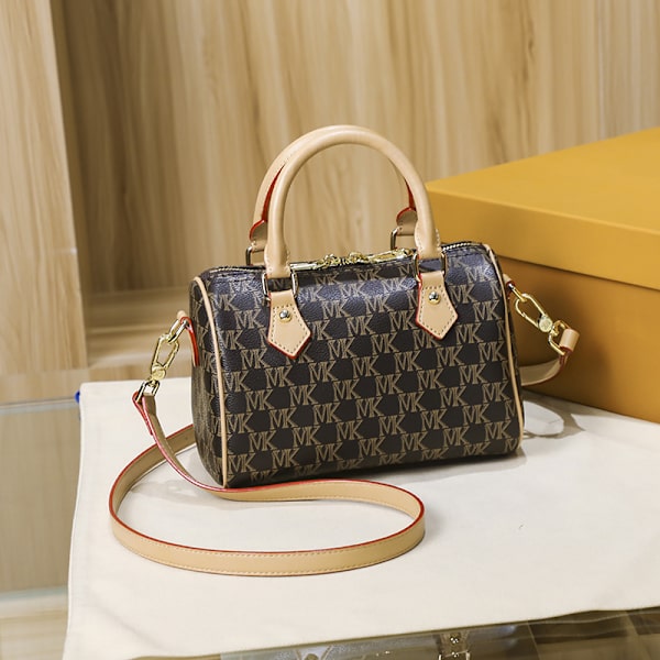 (Brun) Dame Crossbody Taske Retro Håndtaske Skuldertaske 2