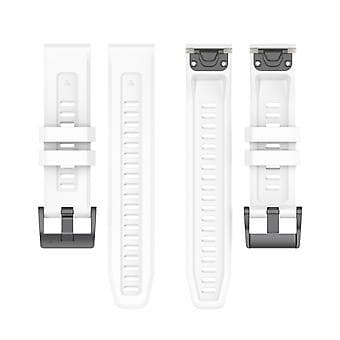 Silikonarmband för Garmin Fenix 7S (Vit)