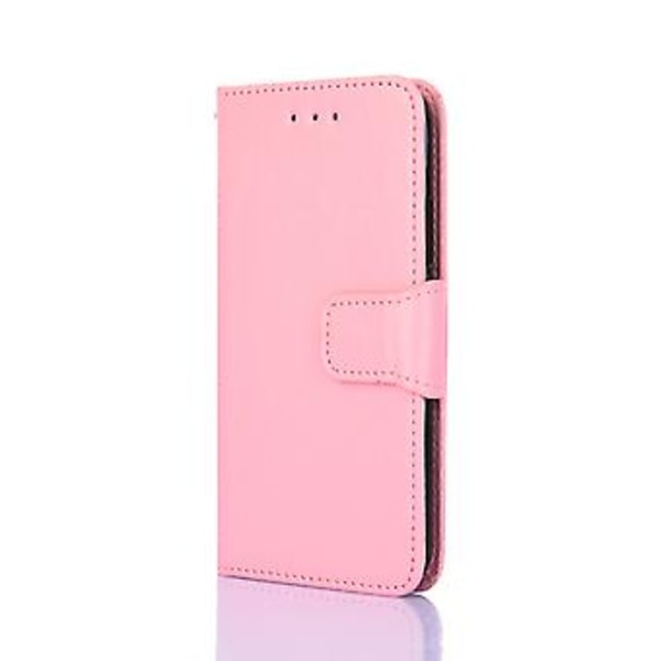 Krystalltekstur PU-lærveske for Huawei P30 Lite (Rosa)