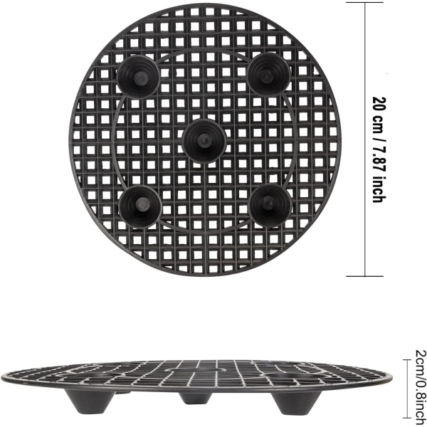 4 kpl pyöreä muovinen kukkaruukun nostaja sisä- ja ulkokasvien ruukkunostin