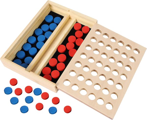 Kraften af 4 i træ - Klassisk strategispil for voksne og børn