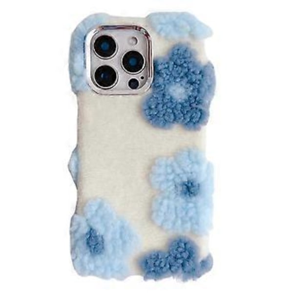 Plushblomm TPU-fodral för iPhone 16 Pro Max (Stil A)
