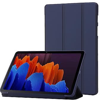 Lærtablettveske for Samsung Galaxy Tab S9 (Mørk Blå)