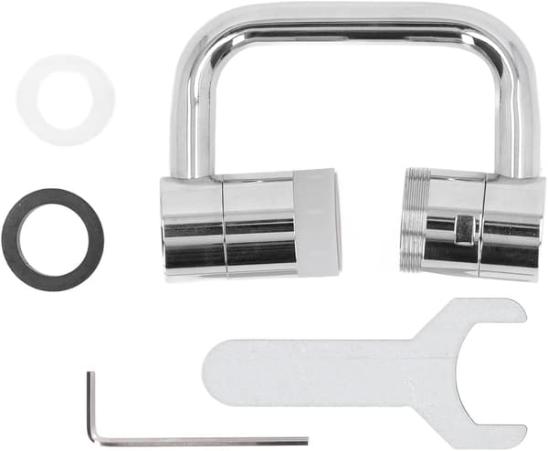 1 set Kranförlängare, 1080 Grader Roterbar Universal Aerator Kran