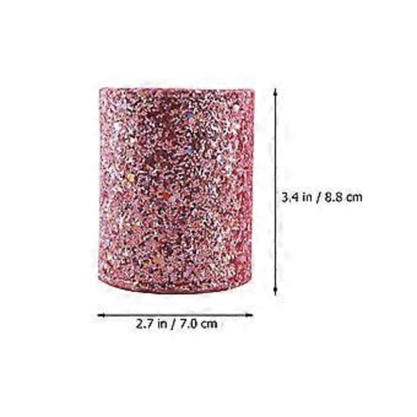Glas Penholder Multifunktionel Opbevaringsbeholder Skinnende Kosmetisk Børsteholder