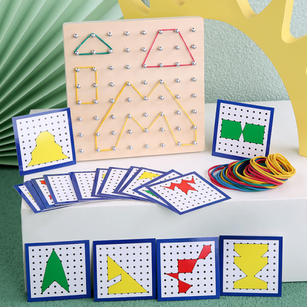 Puinen Geoboardi Matematiikan Manipulointimateriaali Array Block G*