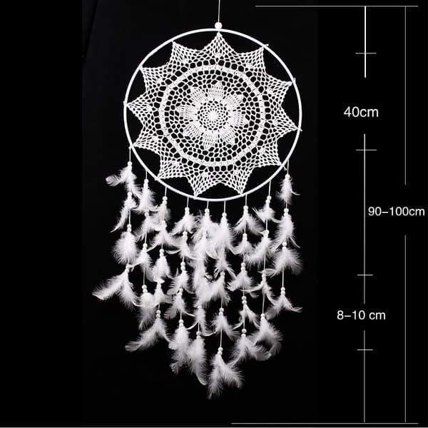 Blå drøm Dentelle drømmefanger (diameter på cirklen 40 cm),