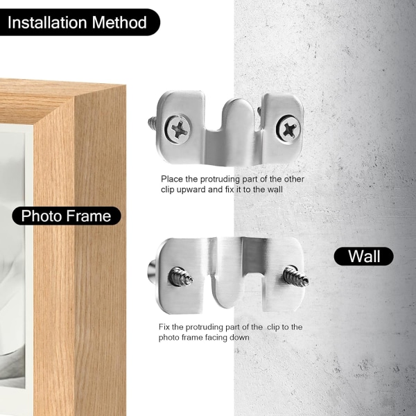 4 stk. Flush Concealed Mount Brakett, Heavy Duty Flush Mount He