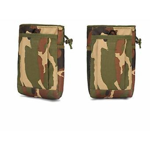Taktisk Molle Utility Drop Dump Pouch Militær Jakt Våpen Ammobag Heavy Duty (Jungle Camo)