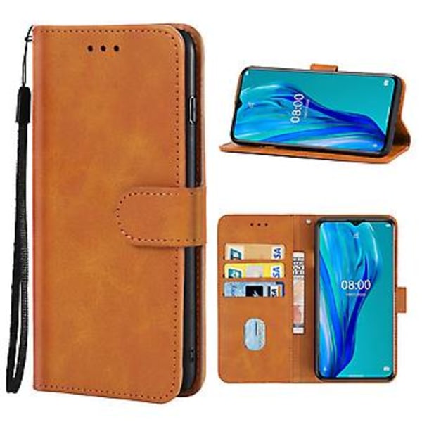 Läderfodral för Ulefone Note 12 (Brun)