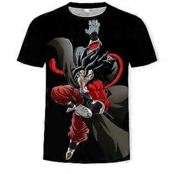Unisex Dragon Ball Sommer T-shirts med Print Casual Kortærmede Toppe Tee Gaver -NMAOV(2XL A)