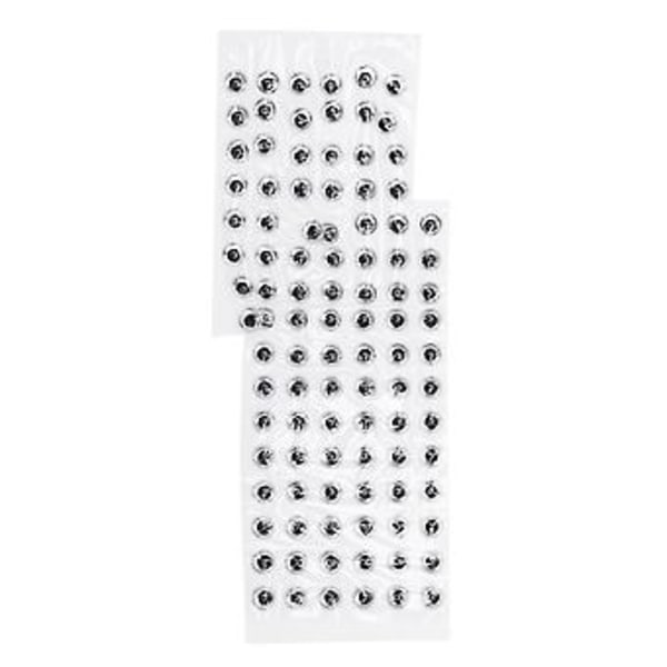 1000 st Fiske Lockögon 3D 4mm Anti-Dropp Utsökt Rund Simulering Fiskögon Tillbehör (Silver)