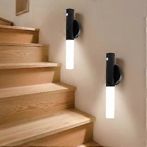 Smart LED Sensor Væglampe Bærbar Genopladelig Natlampe Indendørs Magnetisk( )