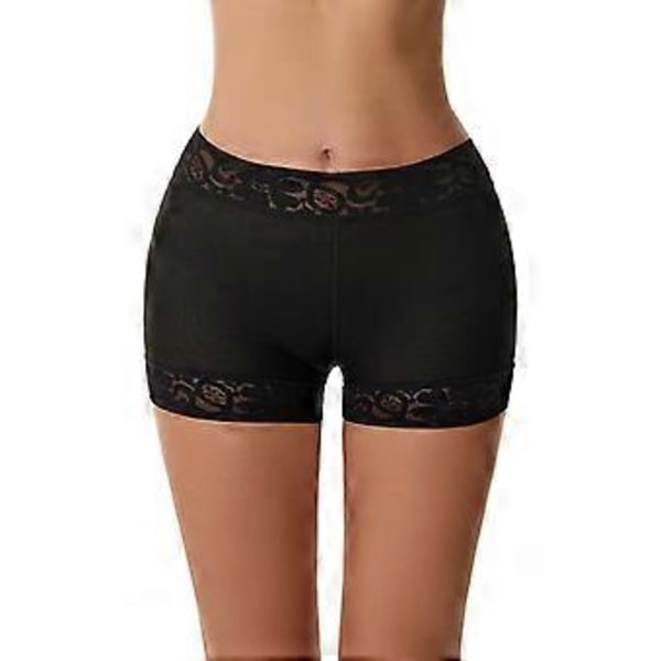 Underbukser til kvinder, højtaljede, sømløse, numseløftende trusser, mavekontrolshorts, flere størrelser tilgængelige (XL Sort)