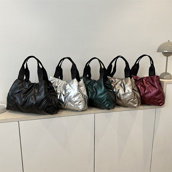 Mote og luksuriøs fluffy tote bag, romveske, bomullshånd