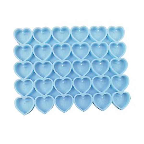 Kærlighedsøreringe Harpiksform Kombination Vedhæng Form Charms DIY Håndværksartikler (Blå)