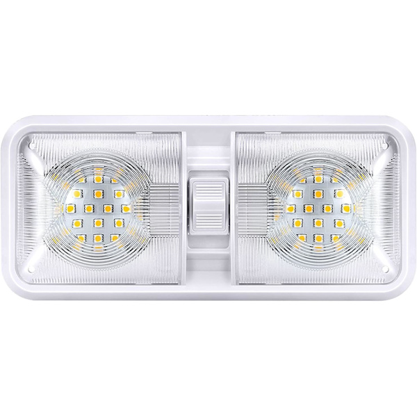 12V LED 800LM RV kattovalaisin kaksoiskupolivalo RV sisävalo