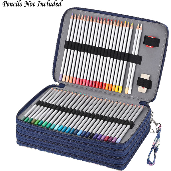 Colored Pencil Case Pencil Holder Pen Bag Large Capacity Pencil O