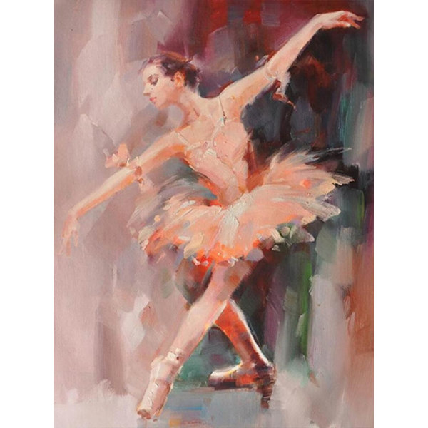 30 x 40 cm, balettdansare Diamond Painting Broderie Diamant P