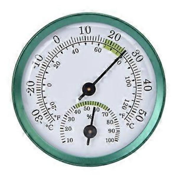 Temperatur- och luftfuktighetsmätare Mini Väggmonterad Tunn Transparent Urtavla Stor Skärm Temperatur- och Luftfuktighetstestare