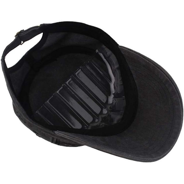 Herr Vintage Kepsen Justerbar Militär Kepsen Armé Kadett Hatt Bomull B