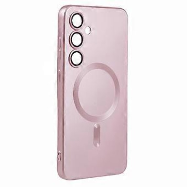 Samsung Galaxy S24+ -kotelo, jossa on linssin suojakalvo, MagSafe-yhteensopiva kumipinnoitettu TPU-puhelimen suojakotelo (tyyli A)