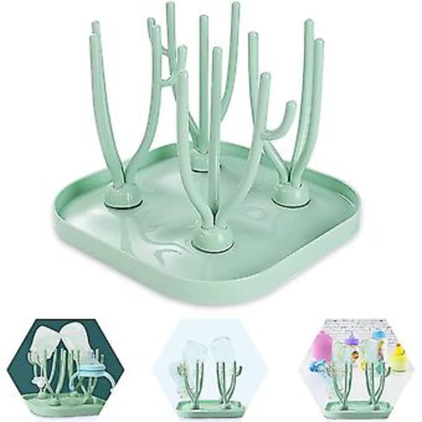 Flasketørker, Flasketørker, Flasketørker, Plassbesparende, Babyflaskeholder, Flaskedisker
