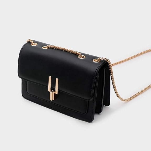 Färgblock axelväska för kvinnor Crossbody läderhandväskor Cu